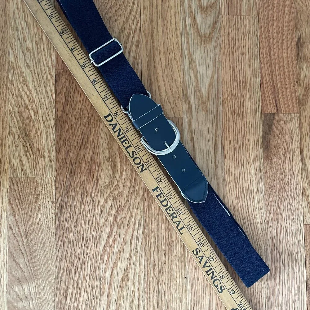 Navy Blue Adjustable Waist Baseball Softball Belt Youth Kids